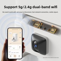 Distributeur automatique intelligent pour animaux de compagnie 6L avec caméra, contrôle via application WiFi 5GHz 2.4GHz 142 °   Vision nocturne grand angle et double alimentation