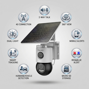 Tiandy 4G Solar <b>Camera</b> 6MP TD-H673U 2-way talk Human&vehicle detection 10040mAh battery Smart tracking Tiandy solar 4g <b>Camera</b> - Product Image 5
