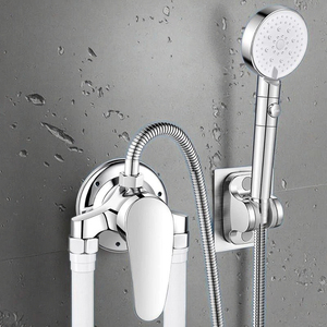 Robinet de <span class=keywords><strong>douche</strong></span> thermostatique mural pour baignoire, design moderne, poignée unique, laiton poli de haute qualité - Product Image 2