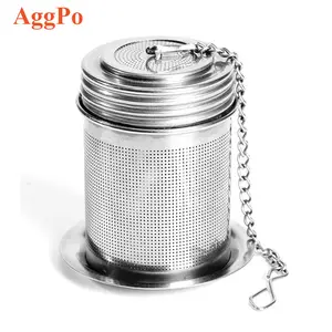 Modern simple cylindrical tea filter 304 stainless steel tea hourglass tea filter kitchen soup filter screen