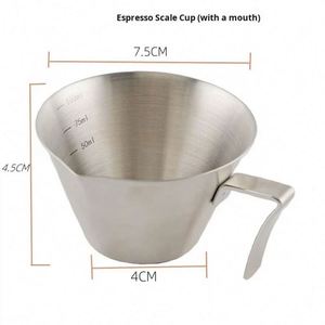 Thickened 304 Stainless Steel Eco-Friendly Espresso Coffee Scoop Modern Cone Shape Brewing Tool Small Milk <b>Jug</b> for Coffee - Product Image 2