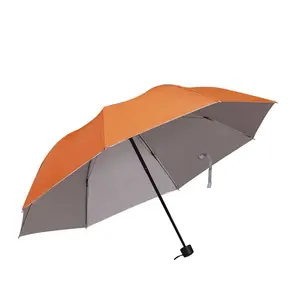 인기있는 고품질 방풍 폴리 에스터 명주 자동 우산 새로운 스타일 사용자 정의 3 접는 우산