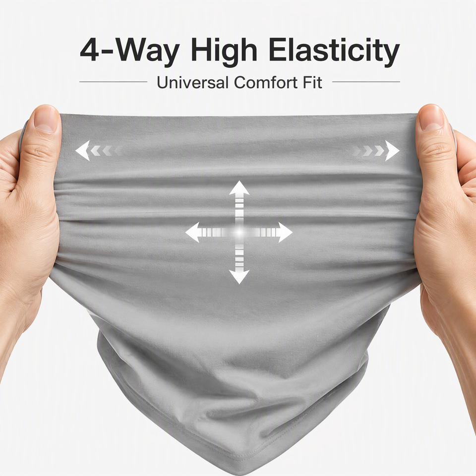 UV Protection Spandex Neck Gaiter Seamless Tube Bandana Outdoor Face ...