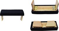 Chaise de méditation pliable en bois noire élégante et moderne, banc de yoga zen, tabouret à genoux, coussin de prière, genouillère Seiza