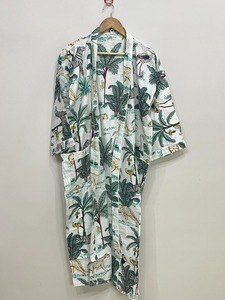 Kimono Largo de Algodón, Talla Única, Holgado y Cómodo para Cualquier Talla, Aproximadamente 50 Pulgadas, Proveedor de la India - Product Image 6