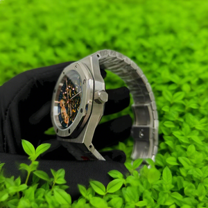 Fabrika özel Logo lüks erkek otomatik mekanik İzle kendinden sarma Hollow hareketi cam arama pencere süper erkekler için izle - Product Image 3