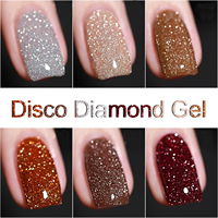 YOUGEL Auto Marque Prix Usine UV/LED Soak Off Échantillon Gratuit Flash Brillant Paillettes Disco Diamant Gel Polonais avec OEM/ODM