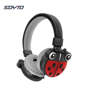 Auriculares inalámbricos con diseño de mariquita milagrosa para niños, auriculares BT para niños, novedad - Product Image 2