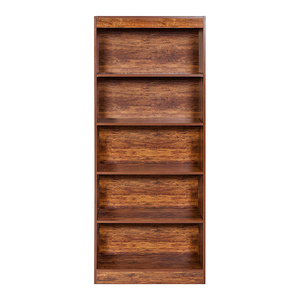 Estantería de madera para oficina, 5 estantes, cuadros de esquina, libros de pie, gabinete, novedad - Product Image 3