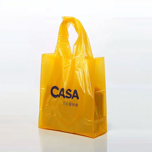 ถุงช็อปปิ้งพลาสติกสำหรับร้านอาหารกระเป๋าใส่อาหารมีห่วงแบบนุ่มพิมพ์ลายได้ตามต้องการ - Product Image 5