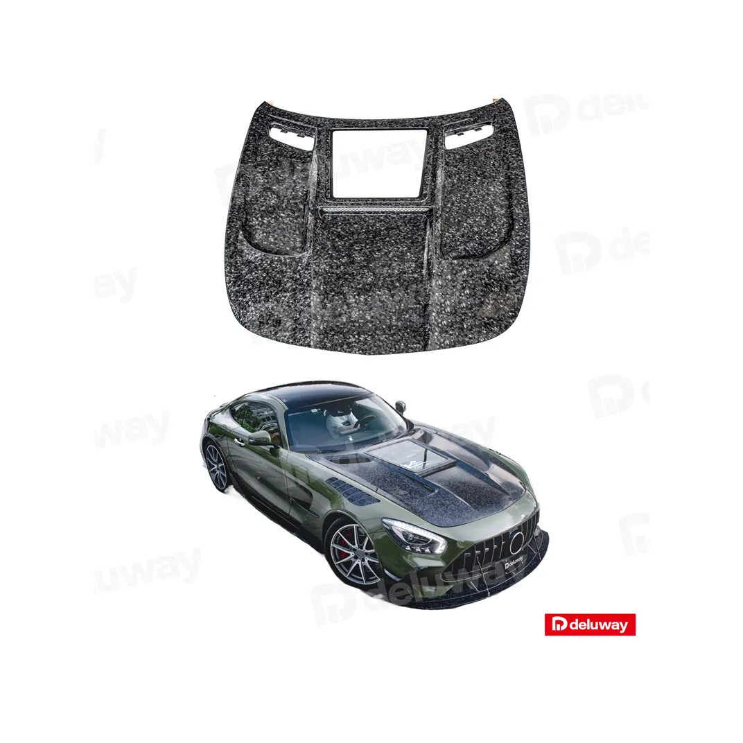 204 C190 Amg cappa in fibra di carbonio trasparente per Mercedes Benz W204 C190 Amg GT GTC GTR