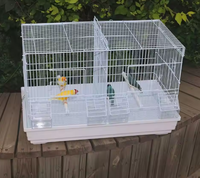 Cage à Oiseaux Empilable Grande Taille 2026 en Métal Multicouche avec Cloison, Cage d'Élevage Spacieuse pour Plusieurs Oiseaux - Vente Chaude