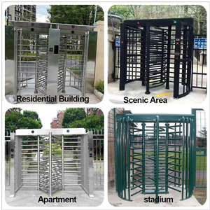 Tourniquet rotatif pleine <span class=keywords><strong>hauteur</strong></span> haute sécurité pour chantier de construction, anti-escalade, avec reconnaissance faciale et contrôle d'accès RFID - Product Image 5