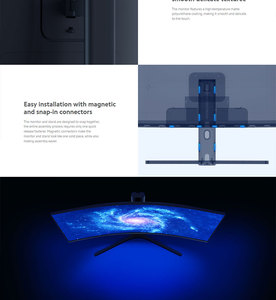 Bán Sỉ Màn Hình Chơi Game Màn Hình Cong 34 Inch Màn Hình IPS Độ Phân Giải Cao 3440*1440 Màn Hình Máy Tính Bảo Vệ Mắt - Product Image 6