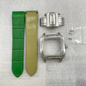 Kit de modification de mouvement NH35 pour montre carrée <span class=keywords><strong>Seiko</strong></span>, bracelets en cuir, boîtier en acier inoxydable 38 mm, pièces de montre NH35 - Product Image 5
