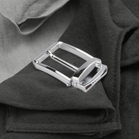 Boucle de ceinture à ardillon réglable de 35mm de qualité en gros Boucle de ceinture en alliage de zinc personnalisée pour hommes