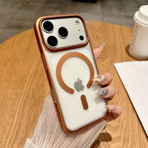 Nueva Funda Magnética Mate con Sensación de Piel para iPhone 17 Pro Max/17 Pro, con Recubrimiento Electrolítico - Product Image 1