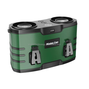 Có Thể Sạc Lại Nhỏ Xách Tay Máy Tính Để Bàn Fan 2000MAh Tường <span class=keywords><strong>Mountable</strong></span> Fan Với Treo Móc Cho Nhà USB Sạc Fan - Product Image 2