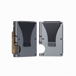 2025 New Arrival Customized OEM Minimalist <b>RFID</b> <b>Wallet</b> Money Clip PU Card Holder Front Pocket <b>RFID</b> <b>Blocking</b> Passport 70g - Product Image 1