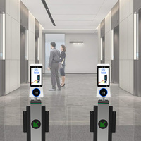 Tourniquet à trois pieds avec reconnaissance faciale, détection thermique, contrôle d'accès biométrique pour salle de sport, tourniquet pivotant pour salle de sport