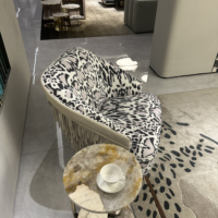 Chaise style cuir, fauteuil, meubles de salon pour hôtel et maison, nouvelle chaise de salon italienne de luxe