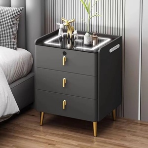 Thông minh cạnh giường ngủ bảng phòng ngủ đồ nội thất không dây usbchargingstoragechestsolidwood cạnh giường ngủ tablebluetooth Loa không dây sạc - Product Image 5