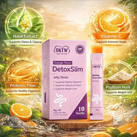 Bâtonnets de gelée détox OKTW saveur orange, complément alimentaire pour la perte de poids, la digestion et la purification