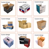 Boîte en carton ondulé double paroi RSC, robuste, vide, pour expédition et livraison, personnalisable