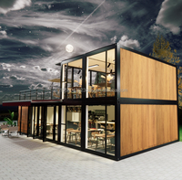 Maison Modulaire Conteneurisée Moderne à Deux Étages, 2 Chambres, Maisonnette Préfabriquée, Appartement Préfabriqué, Utilisation Commerciale, Panneau Sandwich