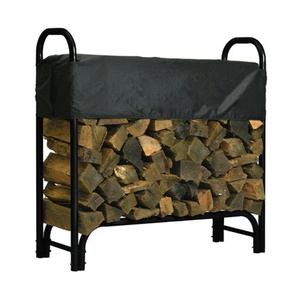 Support à <span class=keywords><strong>bois</strong></span> <span class=keywords><strong>de</strong></span> <span class=keywords><strong>chauffage</strong></span> en métal robuste, taille personnalisable, avec porte-bûches et étagère, pour usage intérieur - Product Image 2