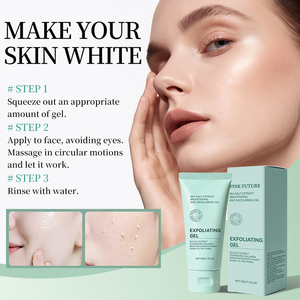 Gel exfoliant à l'extrait de sel marin, élimine les points noirs, nettoie les pores, éclaircit la peau, hydrate, gommage pour le visage et le corps, 50g - Product Image 2