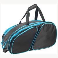 Sac de pickleball fonctionnel avec compartiment rembourré pour raquette, tissu léger résistant à l'eau, plusieurs poches de rangement pour balles