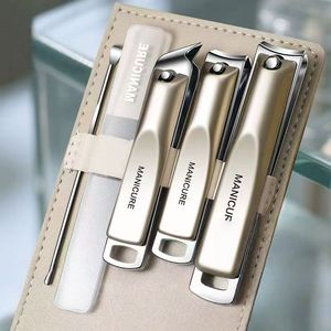 Juego de cortaúñas de alta calidad de acero inoxidable, cortaúñas para uñas de manos y pies, lima de uñas, empujador de cutículas, herramientas de cuidado para mujeres y hombres - Product Image 1
