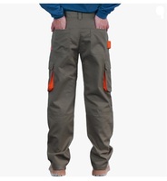 Pantalon FR pour homme, résistant aux flammes, antistatique, haute visibilité, sécurité, 100% coton, pré-lavé, bande réfléchissante argentée, vêtements de travail pour charpentier