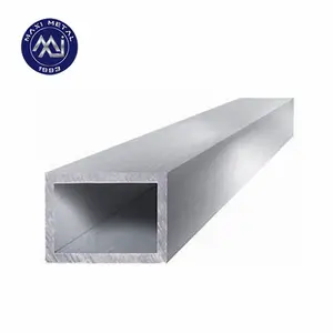 Perfil de aleación de aluminio Tubo rectangular 6063 T52 Tubos de aluminio