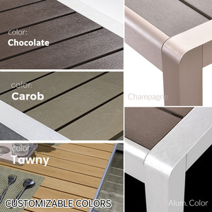 Coets, mesa y silla de restaurante de jardín al aire libre de aluminio <span class=keywords><strong>con</strong></span> sombrilla y sombrilla para mesa de restaurante al aire libre - Product Image 5