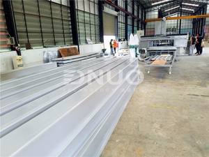 Ligne de production de panneaux de toiture en fibre de verre monocouche, de canaux d'eau et de gouttières en composite FRP - Product Image 3