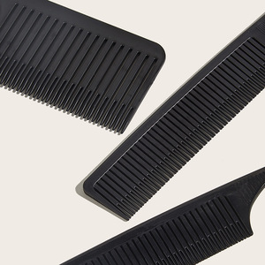 Professional Hair Styling <b>Comb</b> Set 3 Piece Large Size Pink And Black For Salon Highlighting Coloring Parting Tools - Product Image 3
