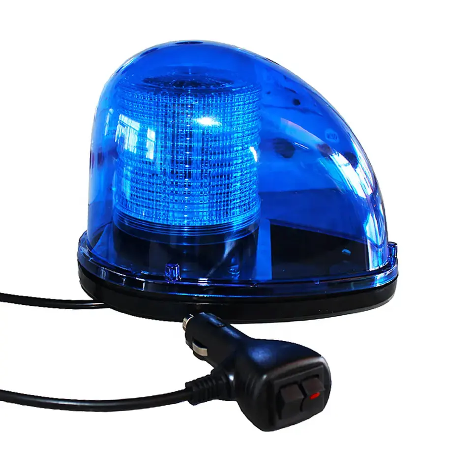 Dc10-30v高品質赤青LEDフラッシュライト1W12LED回転ミニLEDビーコンブルーホワイトグリーンパープルイエロービーコンライト