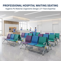 Sistema de Asientos Modular Integrado, Banco de Espera Personalizable para Pacientes, para Proyectos de Infraestructura Hospitalaria y de Atención Médica