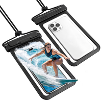 Custodia Impermeabile Grande Capacità per Telefoni Fino a 7.5 Pollici, Sacchetto Stagno Resistente con Chiusura a Serratura per Nuoto, Surf, Spiaggia