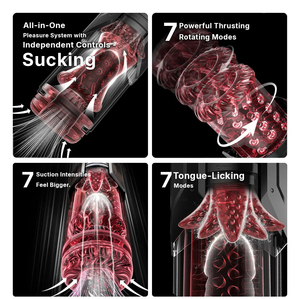 Автоматический мастурбатор-стимулятор для мужчин с функциями всасывания, толчков и вращения, управление через приложение JOYHUB, секс-игрушка для мужчин - Product Image 3