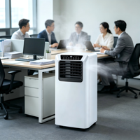 Climatiseur portable 3 en 1, ventilateur déshumidificateur, unité de climatisation portable, sans installation, pour la maison, l'appartement, le bureau