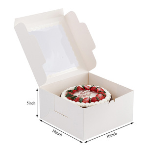 Paper Cake Packaging cake box 2.5 inch 6 inch 8 inch Food grade bakery cake tools - Product Image 3