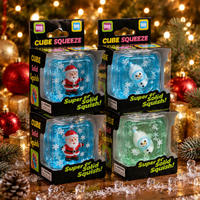 Jouets anti-stress Squishy à remontée lente, série Noël et Halloween, motif Père Noël en maltose, best-seller transfrontalier