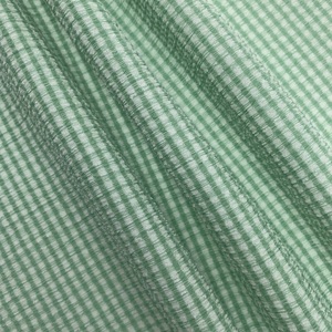 <span class=keywords><strong>Tissu</strong></span> en crêpe tricoté à carreaux <span class=keywords><strong>vert</strong></span> <span class=keywords><strong>et</strong></span> <span class=keywords><strong>blanc</strong></span>, extensible dans les 4 sens, polyester <span class=keywords><strong>et</strong></span> élasthanne, tricot froissé pour chemises, robes <span class=keywords><strong>et</strong></span> vêtements d'été - Product Image 2