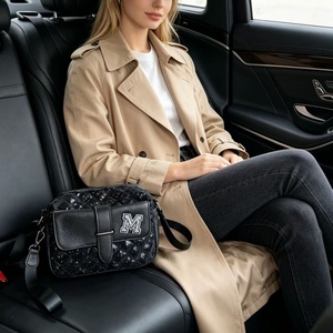 Women's Genuine Leather Crossbody <b>Bag</b> With Letter M Sequin Pattern Designer for Men Shoulder Messenger <b>Bags</b> Sequin <b>camera</b> <b>bags</b> - Product Image 3