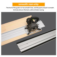 Accessoires pour scie circulaire : connecteur de rail de guidage, base de scie réglable, coupe en ligne droite, double couche, outils de travail du bois, fixation