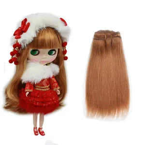 Alibab in Russia for Doll 20CM*400CM Handmade Mohair Weft Romantic Curl Animal Hair bjd Cloth Doll Hair Weft Goat Hair Wefts