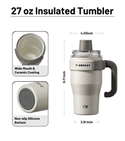 Gourde Isotherme en Acier Inoxydable avec Grande Poignée pour Café et Eau – Vente en Gros Direct Usine – Idéale pour le Bien-être